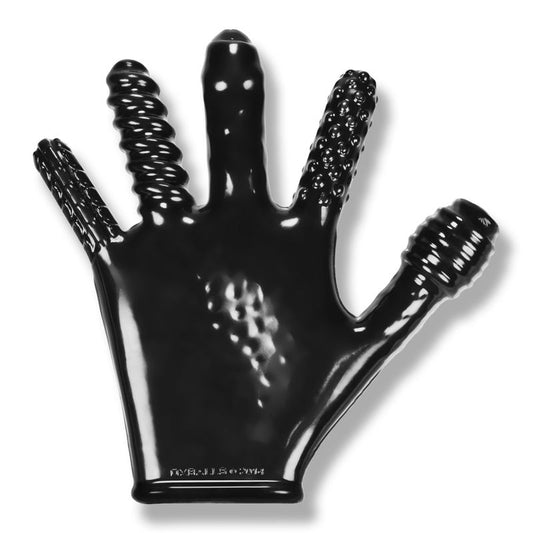 Finger Fuck Glove Dildo Set Black OxBalls