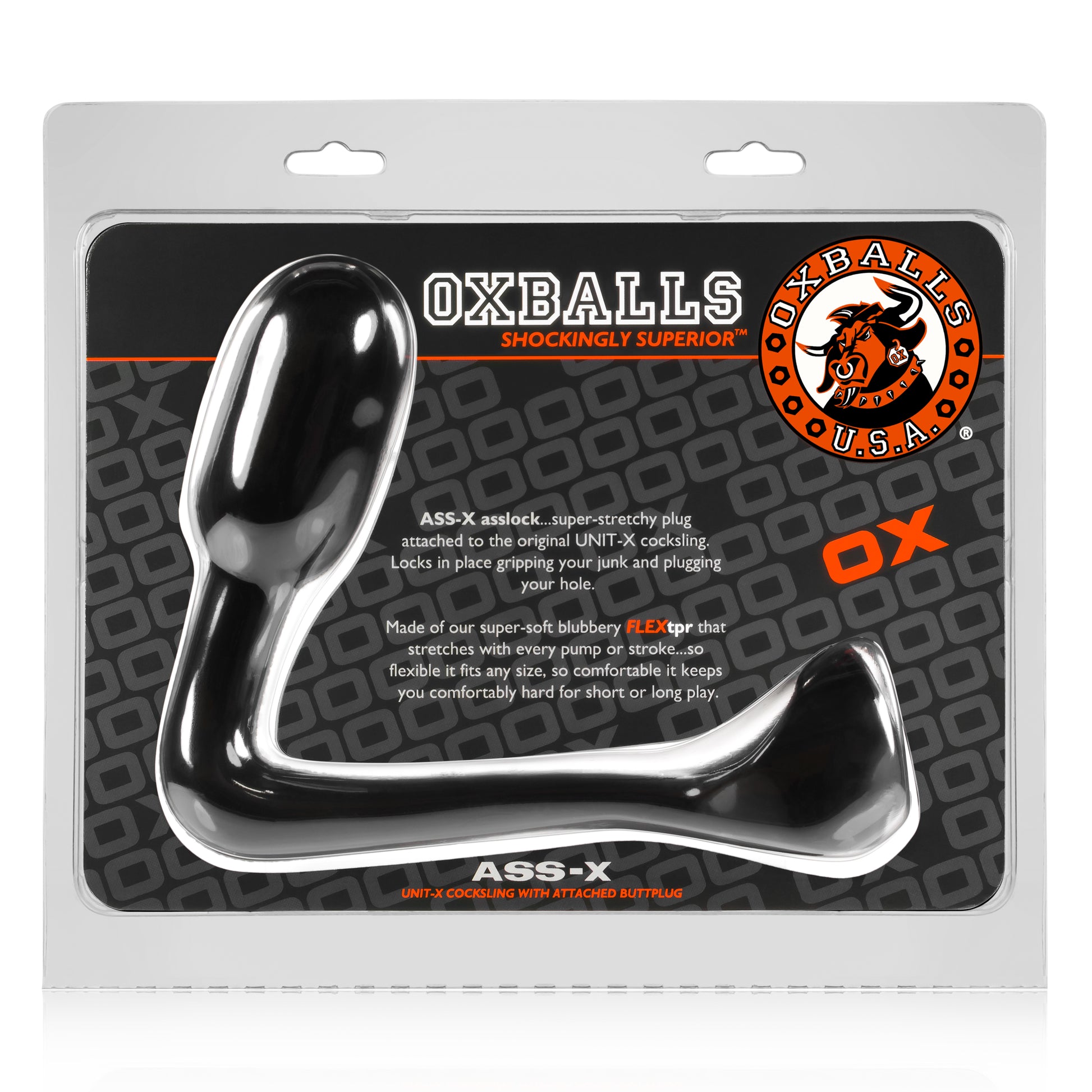 Ass X Asslock Cock Ring and Butt Plug by OxBalls