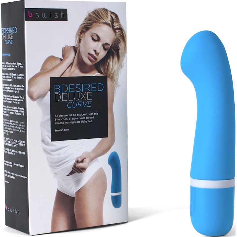 Bdesired Deluxe Curve Waterproof Vibrator Blue