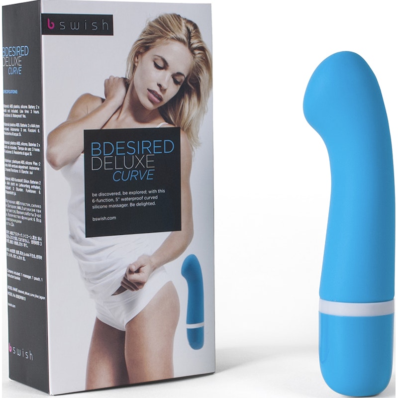 Bdesired Deluxe Curve Waterproof Vibrator Blue