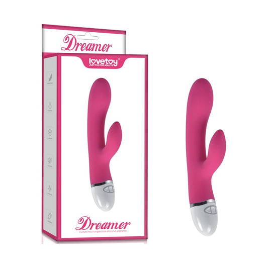 Dreamer 7 Mode Silicone Rechargeable Rabbit Vibrator Pink