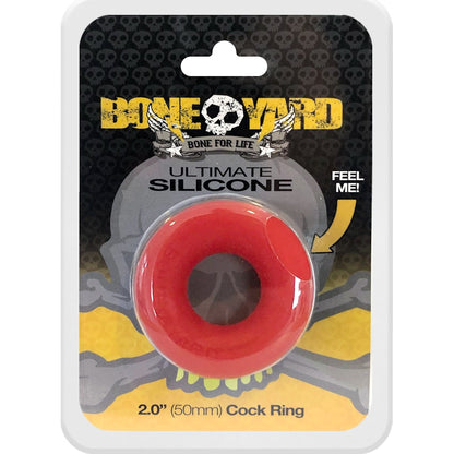 Ultimate Silicone Cock Ring Red Red