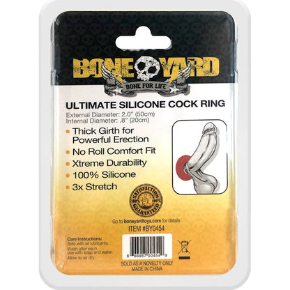 Ultimate Silicone Cock Ring Red Red