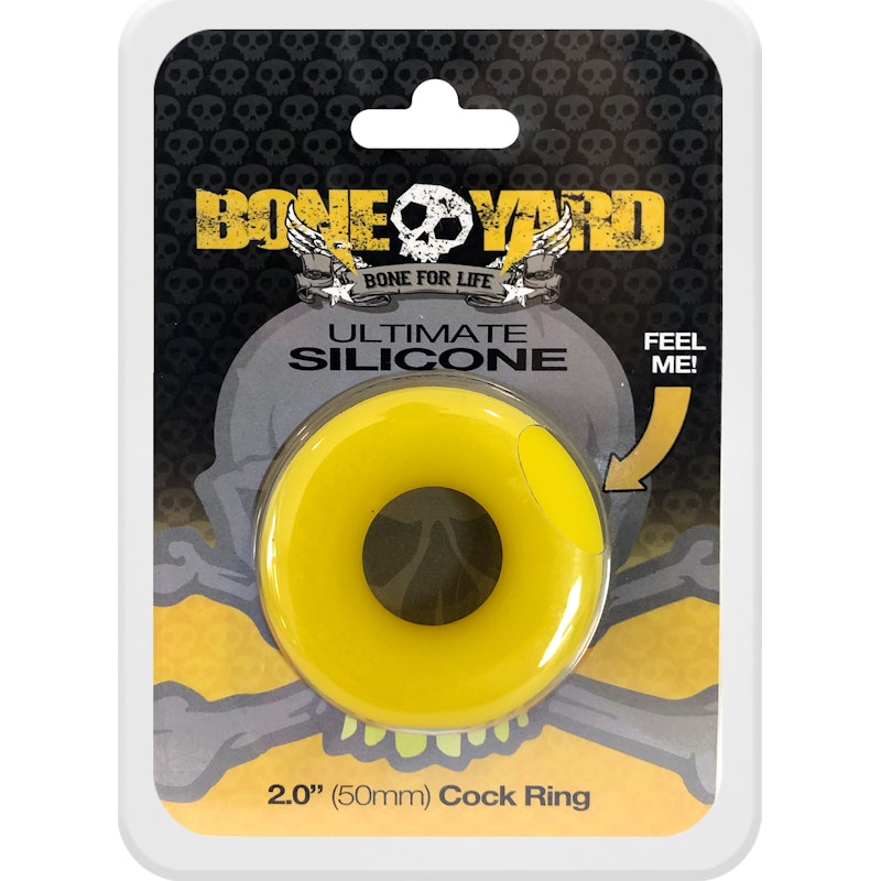 Ultimate Silicone Cock Ring Yellow Yellow