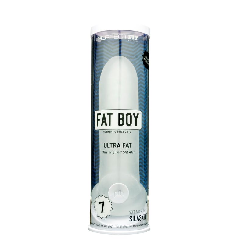 Fat Boy Original Ultra Fat Sheath Penis Extender 7inch Clear