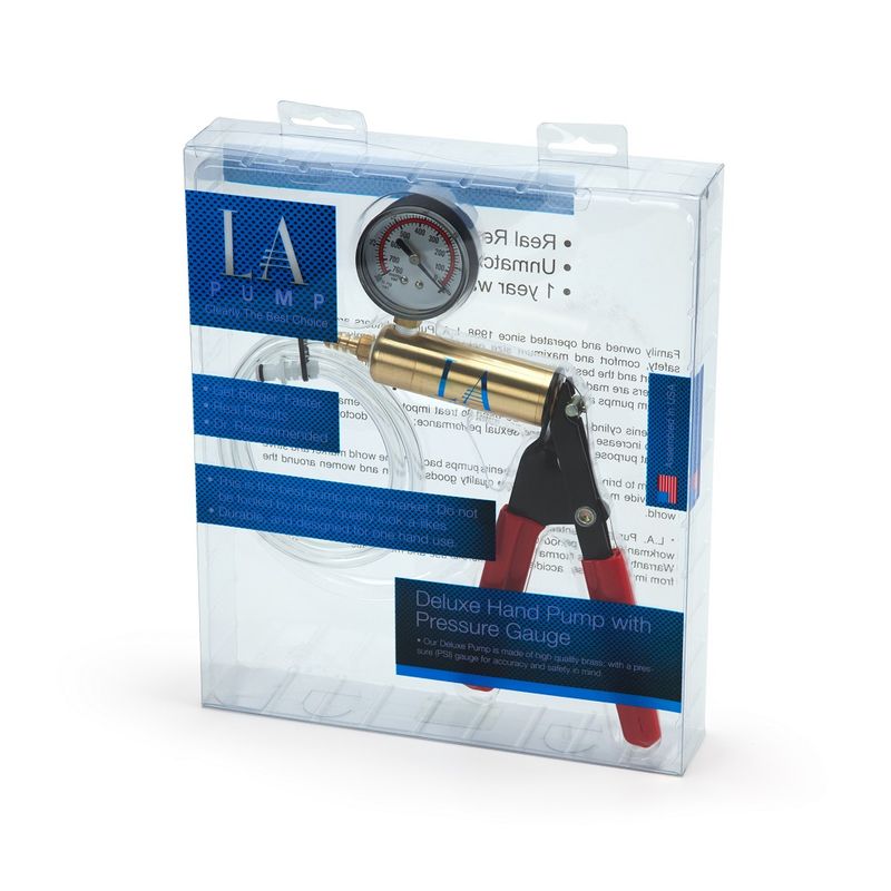 Deluxe Hand Pump with Gauge by LA Pump – Precision Metal Pump