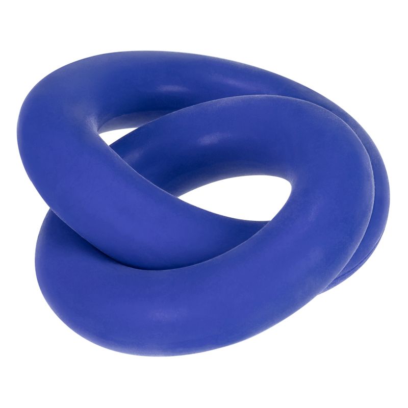 DUO Linked Cock and Ball Rings by Hunkyjunk Cobalt Blue