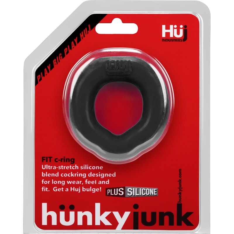 FIT Ergo Long-Wear C-ring by Hunkyjunk Tar Black