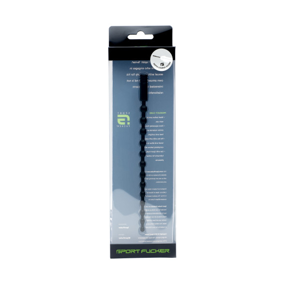 Depth Charge Sound Black 13-Bump Silicone Urethral Sound