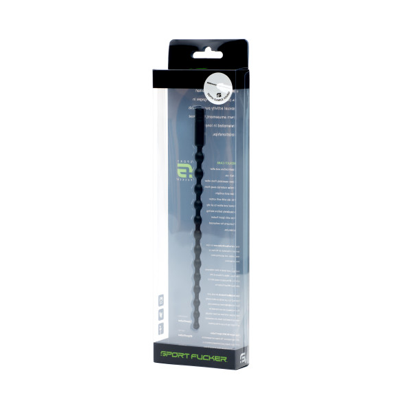 Depth Charge Sound Black 13-Bump Silicone Urethral Sound
