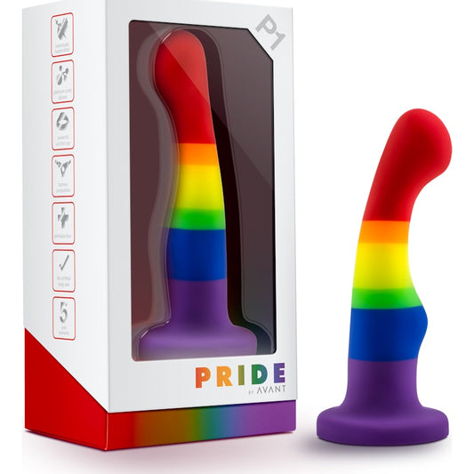 Avant Pride P1 Freedom Silicone Dildo Rainbow