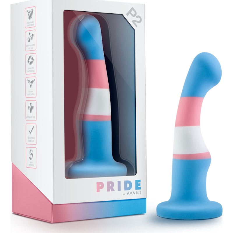 Avant Pride P2 True Blue Silicone Dildo Blue