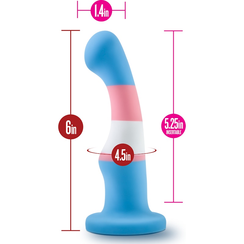 Avant Pride P2 True Blue Silicone Dildo Blue