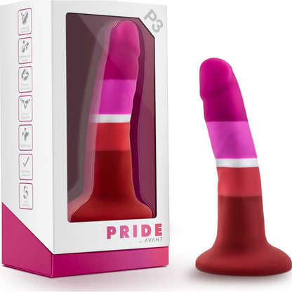 Avant Pride P3 Beauty Silicone Dildo Red