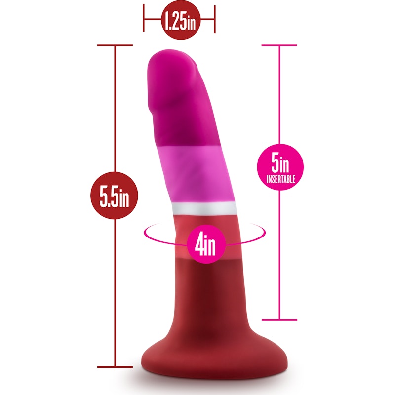 Avant Pride P3 Beauty Silicone Dildo Red