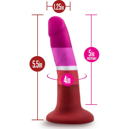 Avant Pride P3 Beauty Silicone Dildo Red