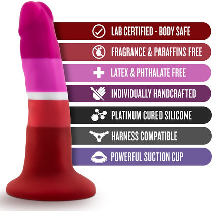 Avant Pride P3 Beauty Silicone Dildo Red