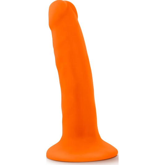 Neo Dual Density Cock 6in Neon Orange Orange