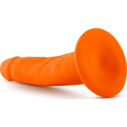 Neo Dual Density Cock 6in Neon Orange Orange