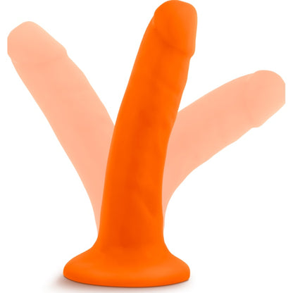 Neo Dual Density Cock 6in Neon Orange Orange