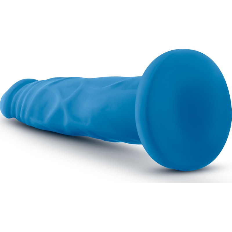 Neo Dual Density Cock 7.5in Neon Blue Blue