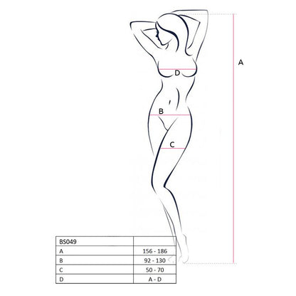 Bodystocking BS049 White One Size