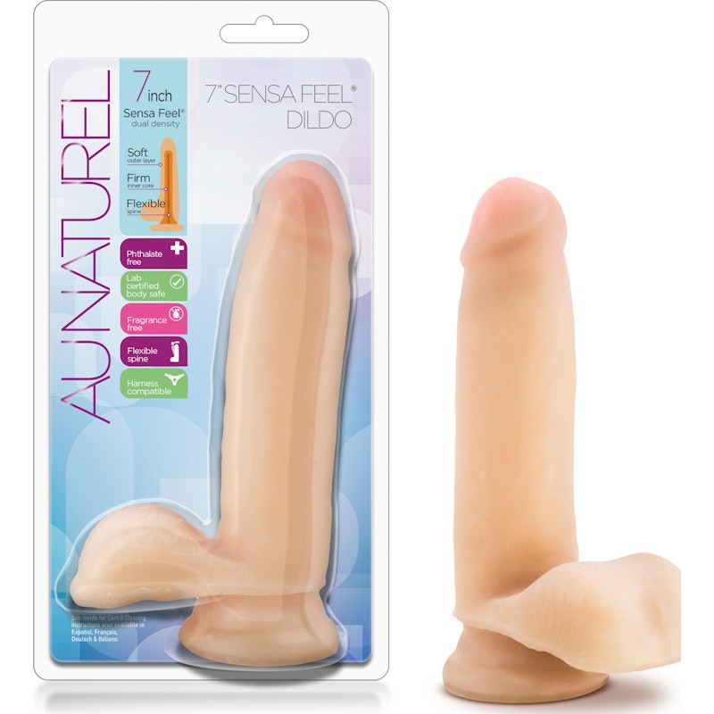 Au Naturel 7in Sensa Feel Dildo Beige Beige