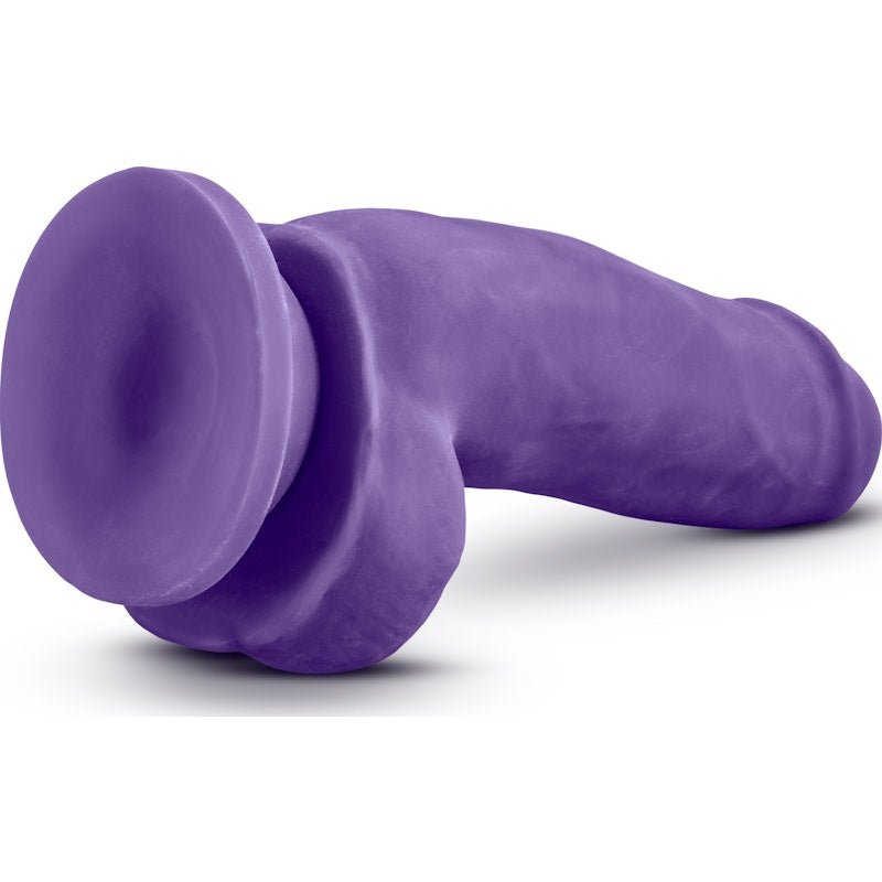 Au Naturel Bold Beefy 7in Dildo Purple Purple