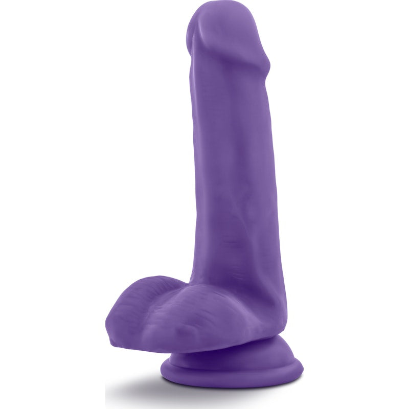 Au Naturel Bold Delight 6in Dildo Purple Purple