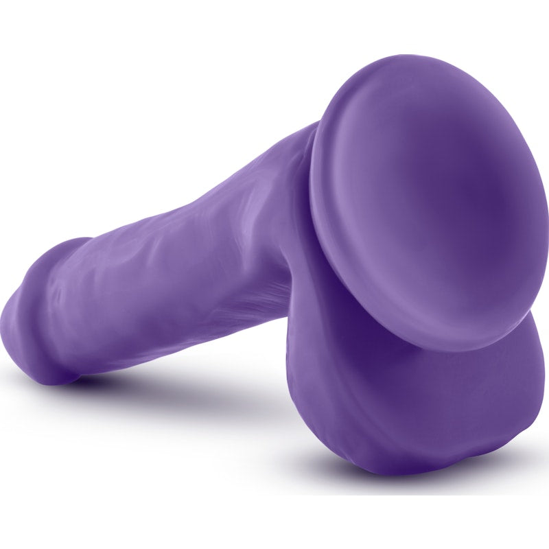 Au Naturel Bold Delight 6in Dildo Purple Purple