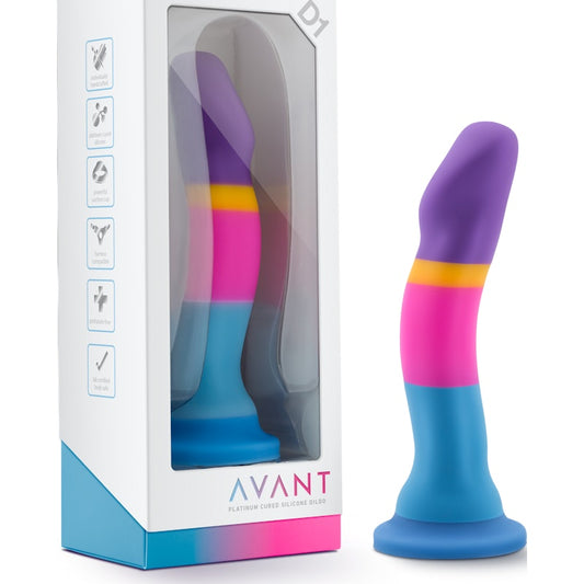 Avant D1 Hot n Cool Silicone Dildo Mixed