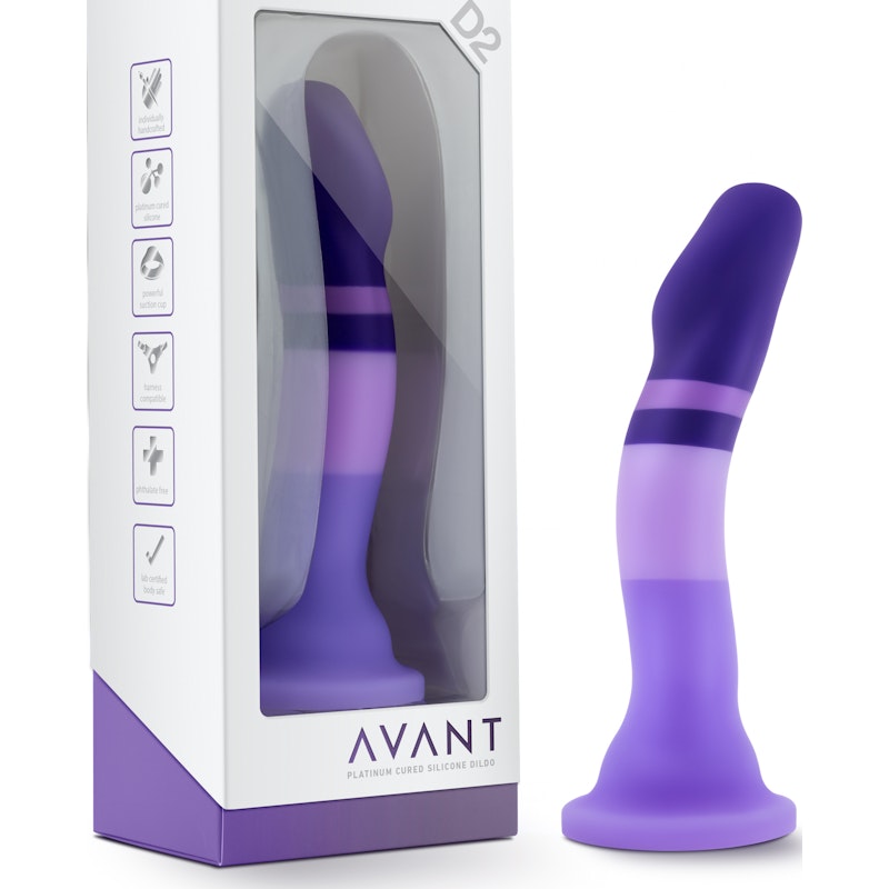 Avant D2 Purple Rain Silicone Dildo Purple