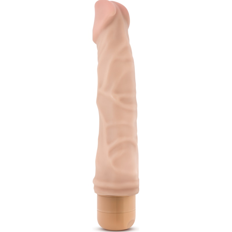 Dr Skin Cock Vibe 6 8.5in Vibrating Cock Beige Beige