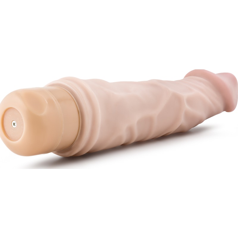 Dr Skin Cock Vibe 6 8.5in Vibrating Cock Beige Beige