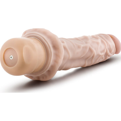 Dr Skin Cock Vibe 8 9.75in Vibrating Cock Beige Beige