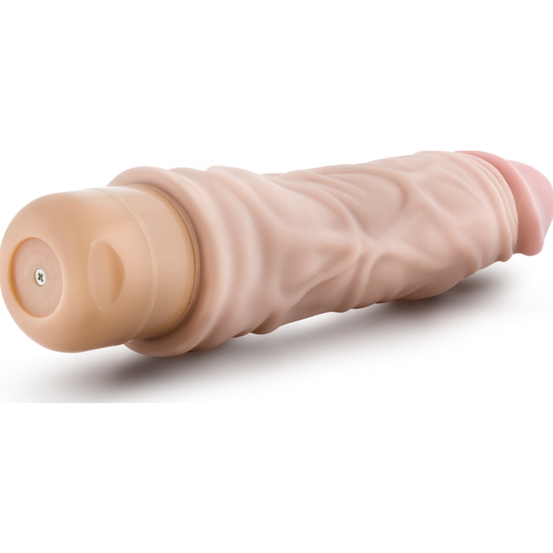 Dr Skin Cock Vibe 10 8.5in Vibrating Cock Beige Beige