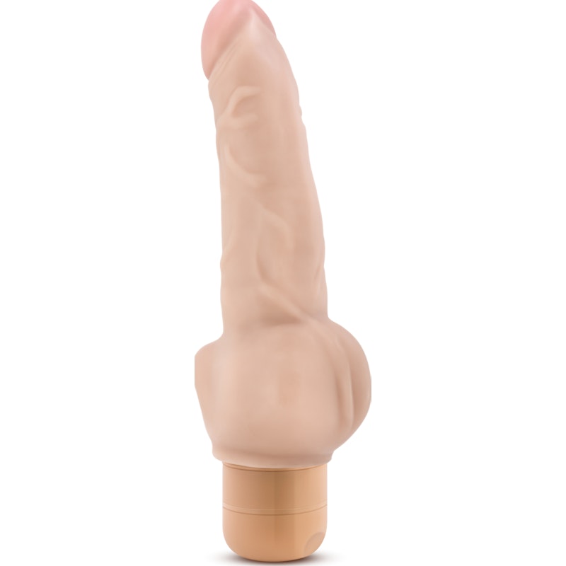 Dr Skin Cock Vibe 12 8in Vibrating Cock Beige Beige