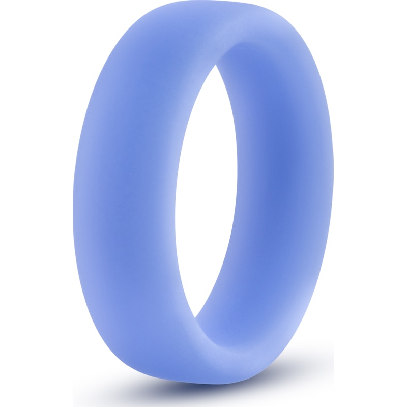 Performance Silicone Glo Cock Ring Blue Glow Blue