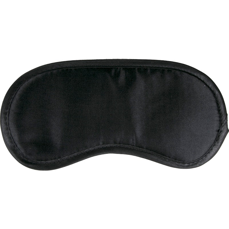 Black Satin Eye Mask Black