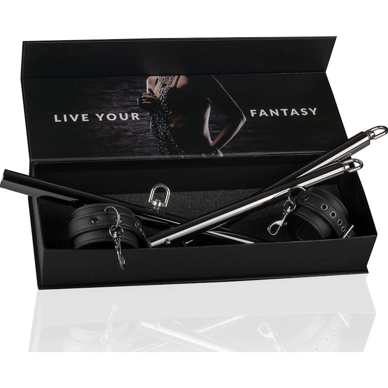 Expander Spreader Bar and Cuffs Set Black