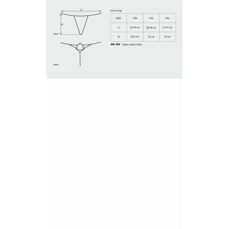 Luiza Thong White Large/Extra Large