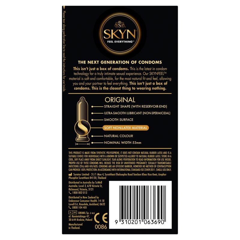 SKYN Original Condoms 10 Pc