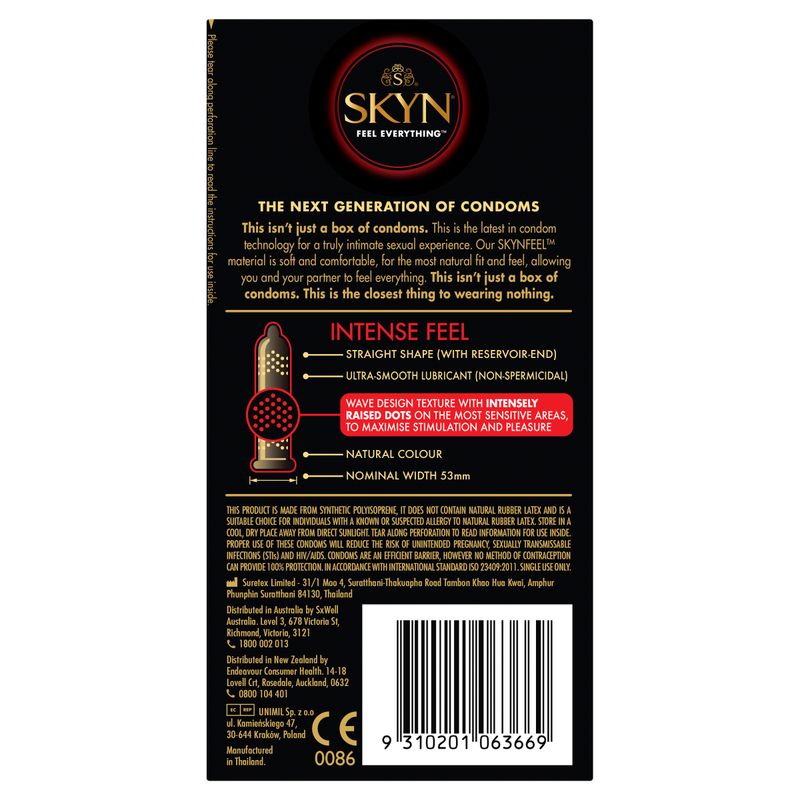 SKYN Intense Feel Condoms 10 Pack