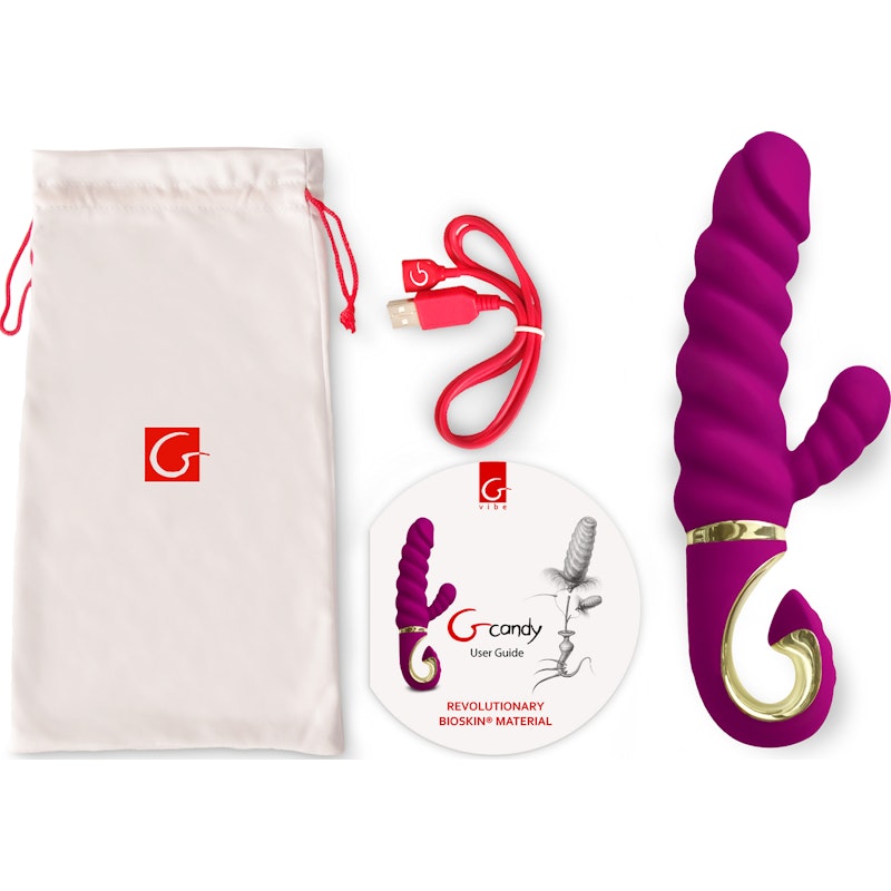 G-Spot Vibrator G Candy by G Vibe - Waterproof & Travel Lock