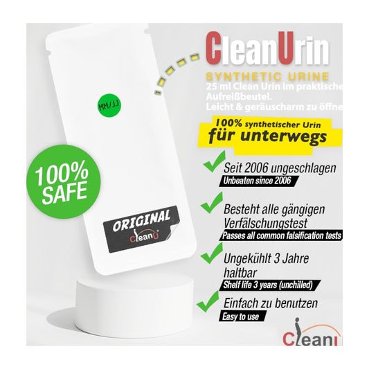 CleanUrin 25ml Yellow Synthetic Urine