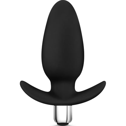 Luxe Little Thumper Butt Plug with Vibrating Bullet Black