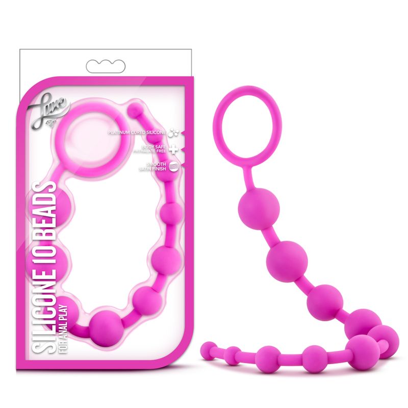 Luxe Silicone 10 Beads Pink Pink