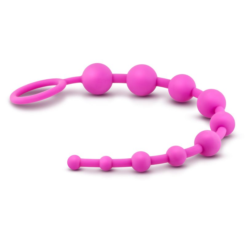 Blush Luxe Silicone 10-Bead Trainer – Graduated, Satin-Smooth