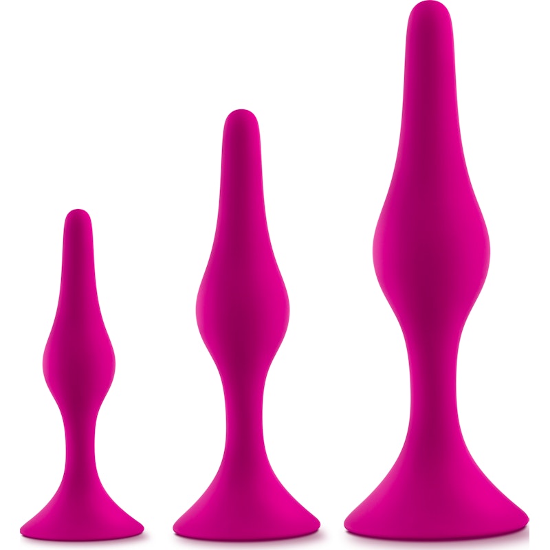 Pink Luxe Beginner Tapered Tip Butt Plug Kit