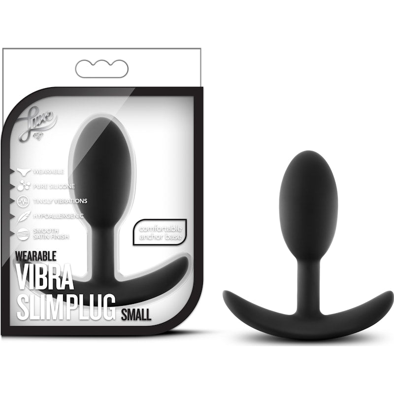 Luxe Small Wearable Butt Plug Vibra Slim